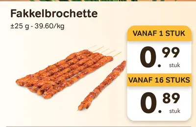 Promotie: Fakkelbrochette