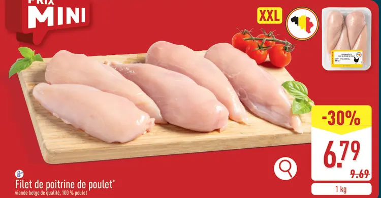 Offre: Filet de poitrine de poulet