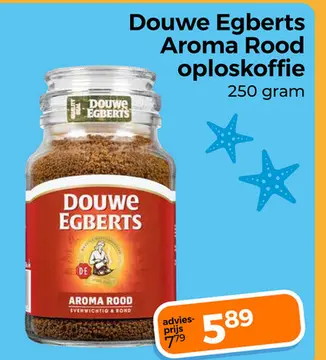 Aanbieding: Douwe Egberts Aroma Rood oploskoffie