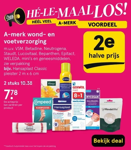Aanbieding: A-merk wond- en voetverzorging