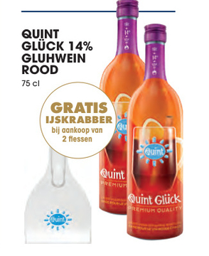 Aanbieding: QUINT GLÜCK 14% GLUHWEIN ROOD