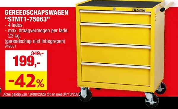 Promotie: Gereedschapswagen "STMT1-75063"