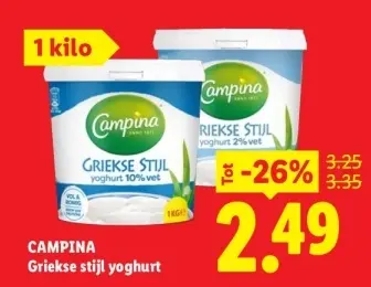 Aanbieding: Griekse stijl yoghurt