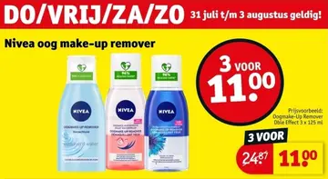 Aanbieding: Nivea oog make-up remover