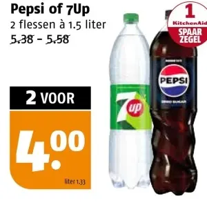 Aanbieding: Pepsi of 7Up