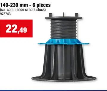 Offre: Plot réglable 140-230 mm 6 pièces