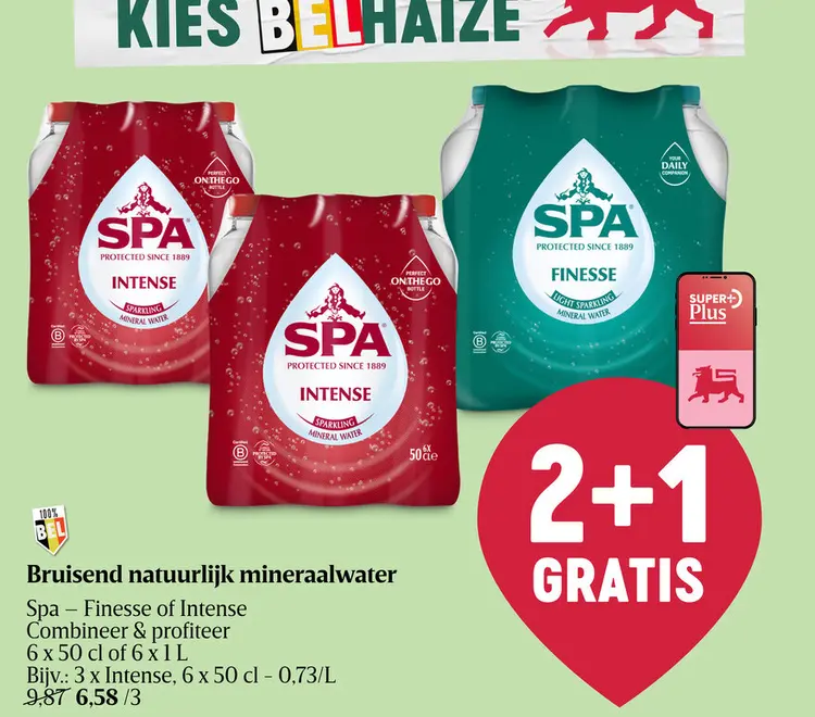 Promotie: Bruisend natuurlijk mineraalwater Spa - Fines