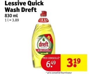 Offre: Lessive Quick Wash