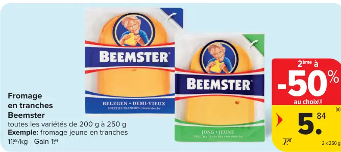 Offre: Fromage en tranches