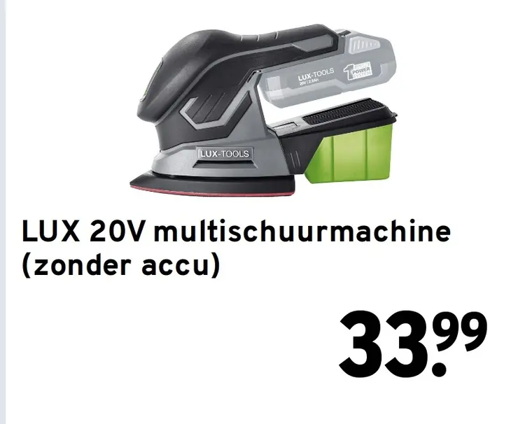Aanbieding: 20V multischuurmachine