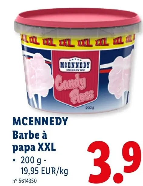 Offre: Barbe à papa XXL