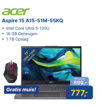 Aanbieding: Aspire 15 A15-51M-55KQ