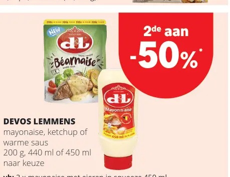 Promotie: Mayonaise, Ketchup Of Warme Saus