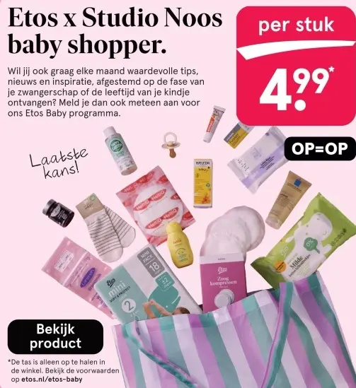 Aanbieding: Etos x Studio Noos baby shopper