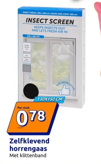 Promotie: Zelfklevend horrengaas