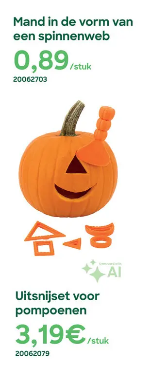 Aanbieding: Uitsnijset voor pompoenen