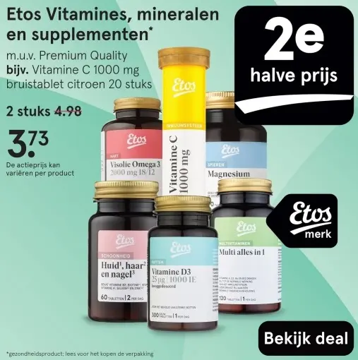 Aanbieding: Vitamines, mineralen en supplementen