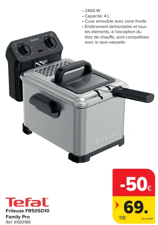 Offre: Friteuse FR505D10 Family Pro