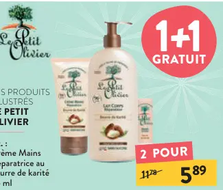 Offre: Crème Mains Réparatrice au beurre de karité