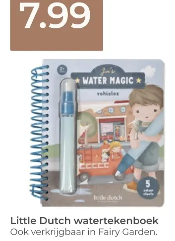 Aanbieding: Little Dutch watertekenboek