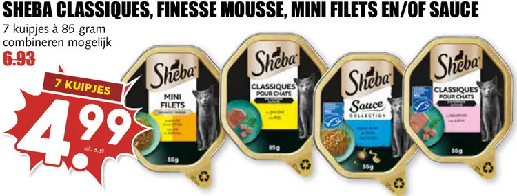 Aanbieding: Classiques, finesse mousse, mini filets en/of sauce
