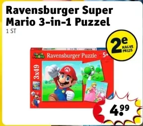 Aanbieding: Super Mario 3-in-1 Puzzel