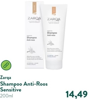 Aanbieding: Zarqa Shampoo Anti-Roos Sensitive - 200ml