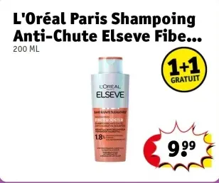 Offre: L'Oréal Paris Shampoing Anti-Chute Elseve Fib