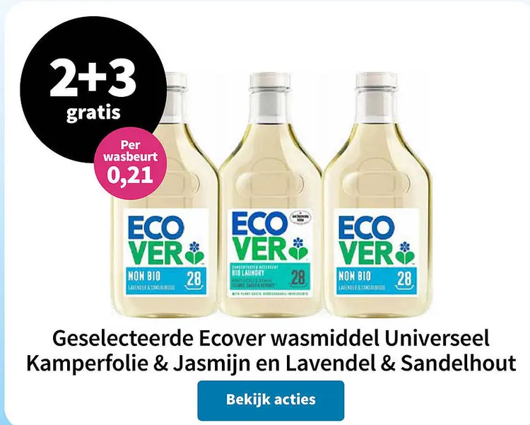 Aanbieding: Ecover wasmiddel Universeel