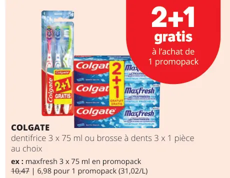 Offre: Colgate