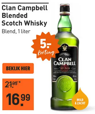 Aanbieding: Blended Scotch Whisky 100CL