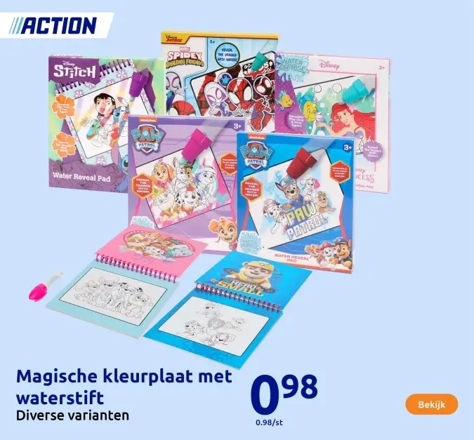 Aanbieding: Magische kleurplaat met waterstift