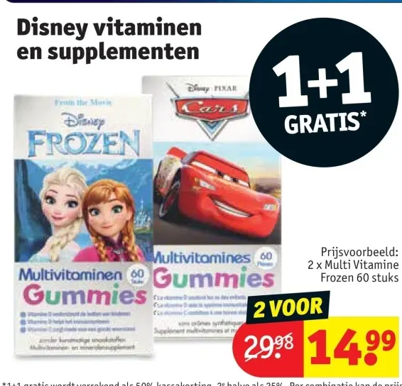 Promotie: Disney vitaminen en supplementen