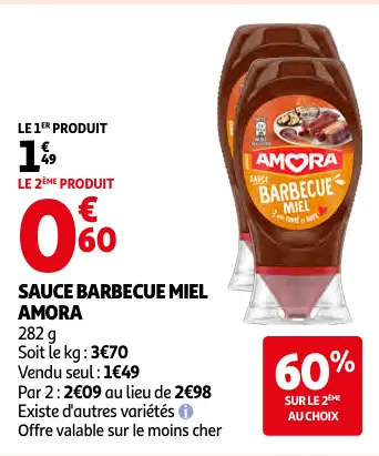 Promotie: Sauce barbecue miel