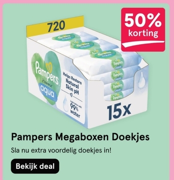 Aanbieding: Pampers Megaboxen Doekjes