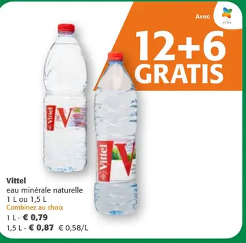 Offre: Vittel eau minérale naturelle