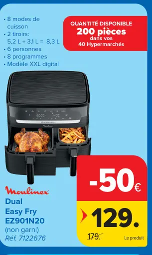 Offre: Dual Easy Fry EZ901N20