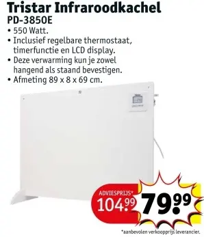 Promotie: Infraroodkachel PD-3850E