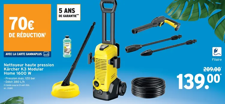 Offre: Nettoyeur haute pression Kärcher K3 Modular