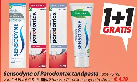 Aanbieding: Sensodyne of Parodontax tandpasta