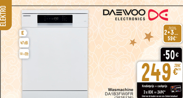 Aanbieding: Wasmachine DA1B3FWOFR