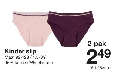 Promotie: Kinder slip