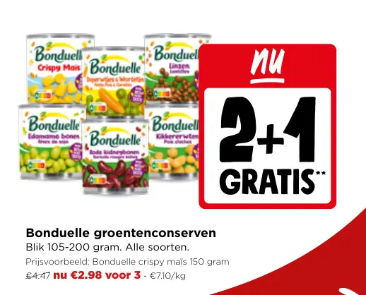 Promotie: groentenconserven