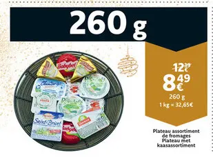 Offre: Plateau assortiment de fromages