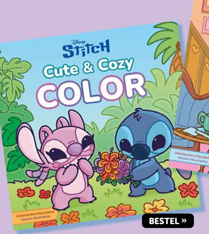 Aanbieding: Kleurboek - Stitch Cute & Cozy Color