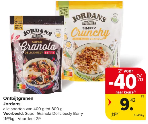 Promotie: Ontbijtgranen Jordans