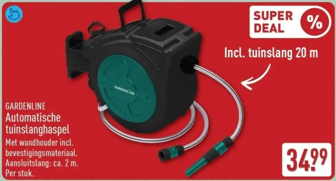 Aanbieding: Automatische tuinslanghaspel