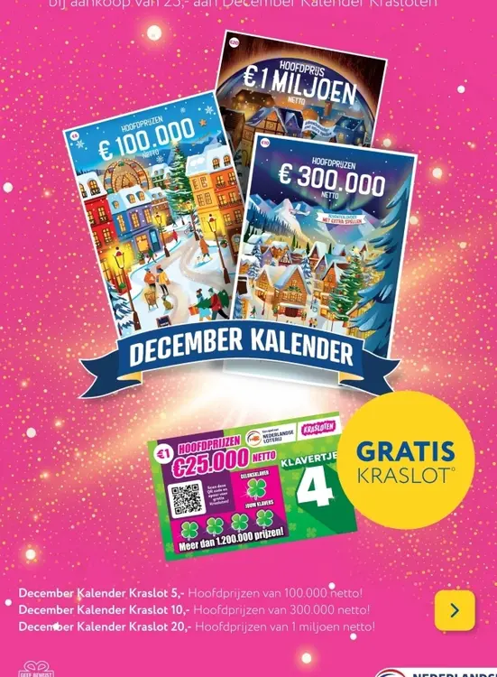 Aanbieding: December Kalender Kraslot