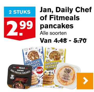 Aanbieding: Jan, Daily Chef of Fitmeals pancakes