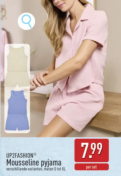 Promotie: Mousseline pyjama